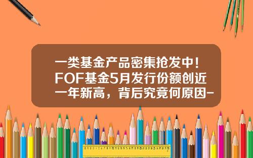 一类基金产品密集抢发中!FOF基金5月发行份额创近一年新高,背后究竟何原因-发行基金的条件