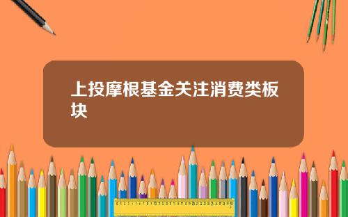上投摩根基金关注消费类板块