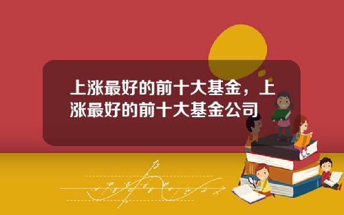 上涨最好的前十大基金,上涨最好的前十大基金公司