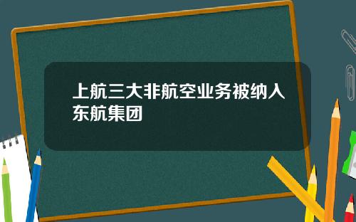 上航三大非航空业务被纳入东航集团