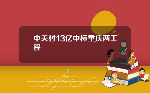 中关村13亿中标重庆两工程