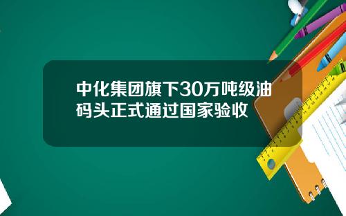 中化集团旗下30万吨级油码头正式通过国家验收
