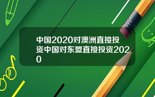 中国2020对澳洲直接投资中国对东盟直接投资2020