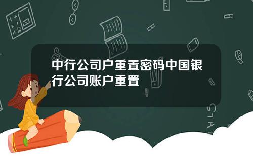中行公司户重置密码中国银行公司账户重置
