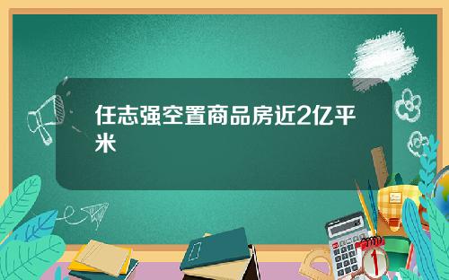 任志强空置商品房近2亿平米
