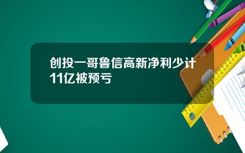 创投一哥鲁信高新净利少计11亿被预亏