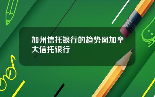 加州信托银行的趋势图加拿大信托银行