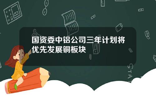 国资委中铝公司三年计划将优先发展铜板块
