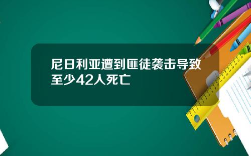 尼日利亚遭到匪徒袭击导致至少42人死亡