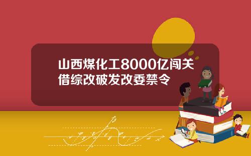 山西煤化工8000亿闯关借综改破发改委禁令