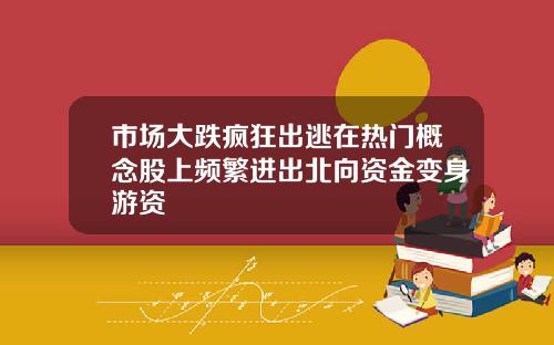 市场大跌疯狂出逃在热门概念股上频繁进出北向资金变身游资