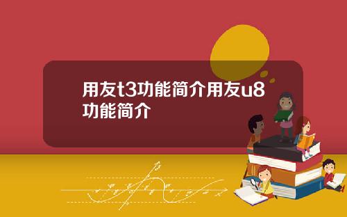 用友t3功能简介用友u8功能简介