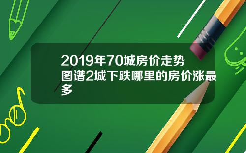 2019年70城房价走势图谱2城下跌哪里的房价涨最多
