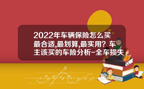 2022年车辆保险怎么买最合适,最划算,最实用？车主该买的车险分析-全车损失险一般都买多少钱的【新闻】