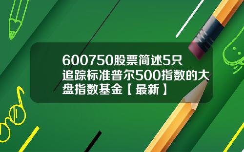 600750股票简述5只追踪标准普尔500指数的大盘指数基金【最新】