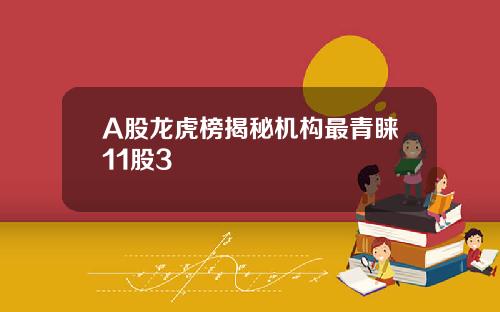 A股龙虎榜揭秘机构最青睐11股3