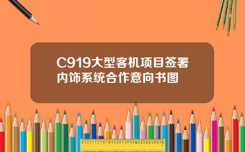 C919大型客机项目签署内饰系统合作意向书图