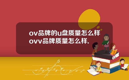 ov品牌的u盘质量怎么样ovv品牌质量怎么样.