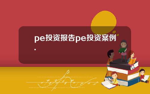 pe投资报告pe投资案例.