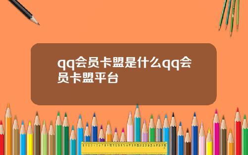qq会员卡盟是什么qq会员卡盟平台