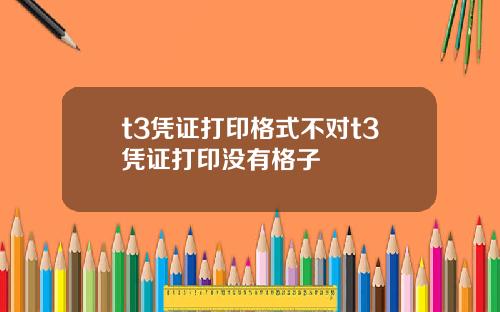 t3凭证打印格式不对t3凭证打印没有格子