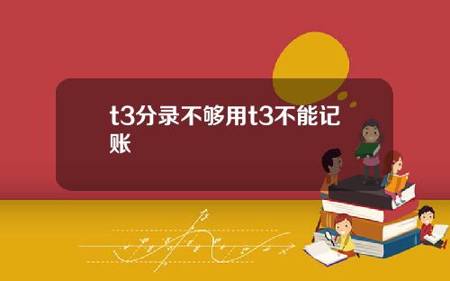 t3分录不够用t3不能记账