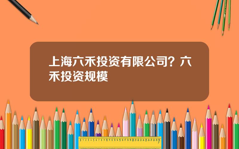上海六禾投资有限公司？六禾投资规模