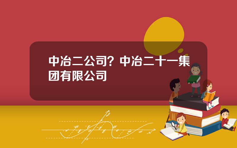 中冶二公司？中冶二十一集团有限公司