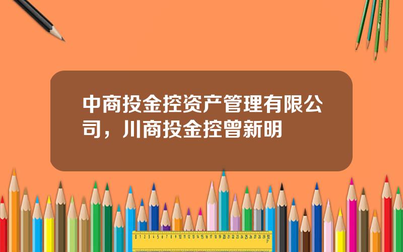 中商投金控资产管理有限公司，川商投金控曾新明