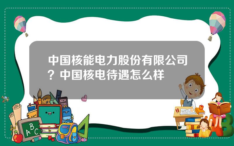 中国核能电力股份有限公司？中国核电待遇怎么样