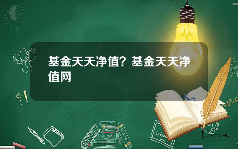 基金天天净值？基金天天净值网