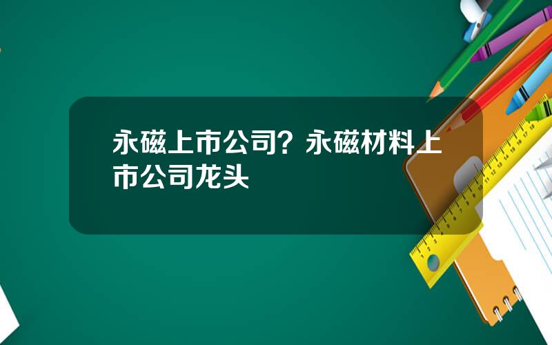 永磁上市公司？永磁材料上市公司龙头
